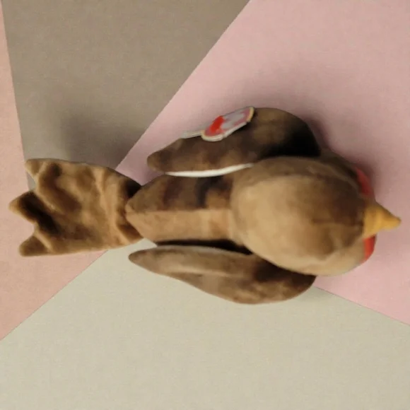 Vtg TY BEANIE BABY EARLY ROBIN BIRD RETIRED (Errors) 1997-1998 Tush Hang Tags